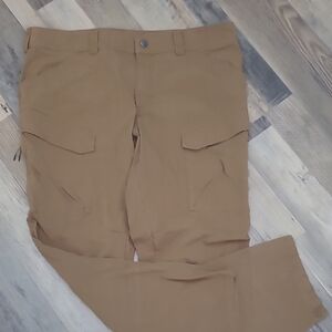 Men's Size 36x30 Utility Pants Battle Brown 5.11 Cargo Tactical Zippered Pockets